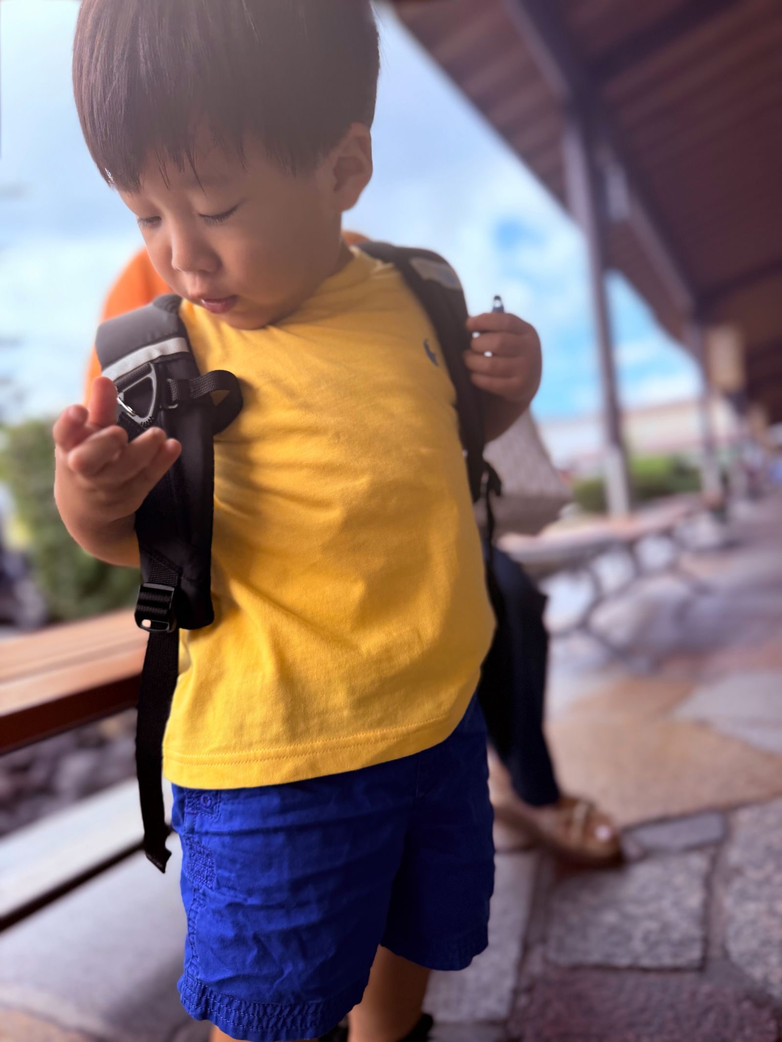リュックを背負った男の子2